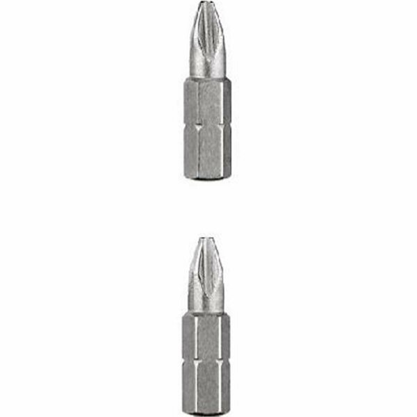 Pinpoint DW2002BL 2 Phillips 1 in. Insert Bit Tip, Shock Resistant Steel, 100PK PI2015497